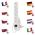 EMOS P1613 PREDLZOVACI KABEL 3 M/6 ZASUVIEK/S VYPINACOM/BIELY/PVC/1 MM2