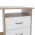 KONDELA LARISTOTE PC STOL, DUB SONOMA/BIELA