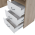 KONDELA LARISTOTE PC STOL, DUB SONOMA/BIELA