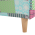 KONDELA Kreslo ušiak, látka patchwork, CHARLOT