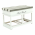 KONDELA Lavica s vankúšom, 2 šuplíky, biela/sivá, SEAT BENCH 2 NEW