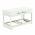 KONDELA Lavica s vankúšom, 2 šuplíky, biela/sivá, SEAT BENCH 2 NEW
