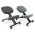 KONDELA KILIAN ERGONOMICKA KLAKACKA, SVETLOSIVA/CIERNA