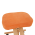 KONDELA Ergonomická kľakačka, oranžová/buk, FLONET