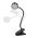 SOLIGHT WO3001-B LED STOLNA NABIJACIA LAMPICKA, 2W, 210LM, 3CCT, CIERNA, CLIP vystavený kus