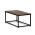AUTRONIC CT-G1090 OLW Stůl konferenční, 90x48x41 cm, MDF, dekor staré dřevo, černý kov