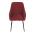 AUTRONIC DCL-221 RED2 Židle jídelní, červená látka, černý kov