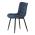 AUTRONIC HC-462 BLUE2 Židle jídelní, modrá látka, černé kovové nohy