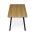 AUTRONIC HT-531 OAK Stůl jídelní 140x80 cm, MDF deska, Melamine dekor dub, kov, černý lak