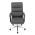 AUTRONIC KA-D8104 GREY Židle kancelářská, šedá ekokůže, kříž kov chromový, houpací mechanismus, čalo