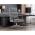 AUTRONIC KA-D8204 GREY2 Židle kancelářská, šedá látka, kříž kov chromový, houpací mechanismus, čalou