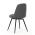 AUTRONIC DCL-V2040 GREY2 Židle jídelní, šedá látka, 360° otočný mechanismus, černý matný lak, kovové