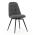AUTRONIC DCL-V2040 GREY2 Židle jídelní, šedá látka, 360° otočný mechanismus, černý matný lak, kovové