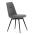 AUTRONIC DCL-V2052 GREY2 Židle jídelní, šedá látka, 360° otočný mechanismus, černý matný lak, kovové