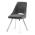 AUTRONIC DCL-W1174 GREY2 Židle jídelní, šedá látka, kovové nohy, broušená nerez.