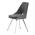 AUTRONIC DCL-W1174 GREY2 Židle jídelní, šedá látka, kovové nohy, broušená nerez.