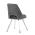 AUTRONIC DCL-W1174 GREY2 Židle jídelní, šedá látka, kovové nohy, broušená nerez.