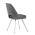 AUTRONIC DCL-W1174 GREY2 Židle jídelní, šedá látka, kovové nohy, broušená nerez.