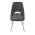 AUTRONIC DCL-W1174 GREY2 Židle jídelní, šedá látka, kovové nohy, broušená nerez.