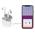 HAMA 184068 BLUETOOTH SLUCHADLA FREEDOM LIGHT, KOSTKY, NABIJACIE PUZDRO, BIELE