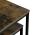 AUTRONIC AF-076 OLW Set 2 ks odkládacích stolků, MDF, dekor divoký dub, kov, černý lak