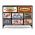 AUTRONIC AUK-W2104 BK Komoda s 8 zásuvkami, 103x30x77