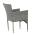 AUTRONIC AZC-S2118 GREY Židle zahradní, šedý umělý ratan, kov, stohovatelná.