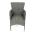 AUTRONIC AZC-S2118 GREY Židle zahradní, šedý umělý ratan, kov, stohovatelná.
