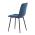 AUTRONIC CT-281 BLUE4 Židle jídelní, modrá sametová látka, nohy černý kov