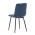AUTRONIC CT-281 BLUE4 Židle jídelní, modrá sametová látka, nohy černý kov