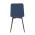 AUTRONIC CT-281 BLUE4 Židle jídelní, modrá sametová látka, nohy černý kov