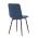 AUTRONIC CT-281 BLUE4 Židle jídelní, modrá sametová látka, nohy černý kov