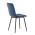 AUTRONIC CT-281 BLUE4 Židle jídelní, modrá sametová látka, nohy černý kov