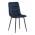AUTRONIC CT-281 BLUE4 Židle jídelní, modrá sametová látka, nohy černý kov