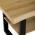AUTRONIC CT-F4212 OAK Stůl konferenční, 120x60x55 cm, MDF deska, dekor divoký dub, kov, police, čern