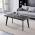 AUTRONIC CT-F4412 GREY Stůl konferenční, 120x60x55 cm, MDF deska, dekor šedý dub, kov, černý lak