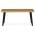 AUTRONIC CT-F4412 OAK Stůl konferenční, 120x60x55 cm, MDF deska, dekor divoký dub, kov, černý lak