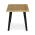 AUTRONIC CT-F4412 OAK Stůl konferenční, 120x60x55 cm, MDF deska, dekor divoký dub, kov, černý lak