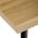 AUTRONIC CT-F4412 OAK Stůl konferenční, 120x60x55 cm, MDF deska, dekor divoký dub, kov, černý lak