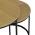 AUTRONIC CT-G1145 OAK Set 2 ks stolků, MDF deska, dekor divoký dub, kovová podnož, černý lak