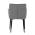 AUTRONIC DCH-J2139 GREY2 Židle jídelní, šedá vodoodpudivá látka, černý matný lak, kovové nohy
