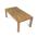 AUTRONIC DS-H200 DUB Jídelní stůl 200x100x75, masiv dub bílý, povrchová úprava olejem, nohy 10x10 cm