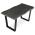 AUTRONIC HT-F4214 GREY Stůl jídelní, 140x80x75 cm, MDF deska, dekor šedý dub, kovová nohy ve tvaru U