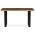 AUTRONIC HT-F4214 OLW Stůl jídelní, 140x80x75 cm, MDF deska, dekor staré dřevo, kovové nohy ve tvaru