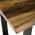 AUTRONIC HT-F4214 OLW Stůl jídelní, 140x80x75 cm, MDF deska, dekor staré dřevo, kovové nohy ve tvaru