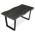 AUTRONIC HT-F4216 GREY Stůl jídelní, 160x90x75 cm, MDF deska, dekor šedý dub, kovová nohy ve tvaru U