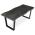 AUTRONIC HT-F4218 GREY Stůl jídelní, 180x90x75 cm, MDF deska, dekor šedý dub, kovová nohy ve tvaru U