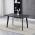 AUTRONIC HT-F4413 GREY Stůl jídelní, 130x80x75 cm, MDF deska, dekor šedý dub, kov, černý lak