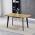 AUTRONIC HT-F4413 OAK Stůl jídelní, 130x80x75 cm, MDF deska, dekor divoký dub, kov, černý lak