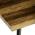 AUTRONIC HT-F4413 OLW Stůl jídelní, 130x80x75 cm, MDF deska, dekor staré dřevo, kov, černý lak